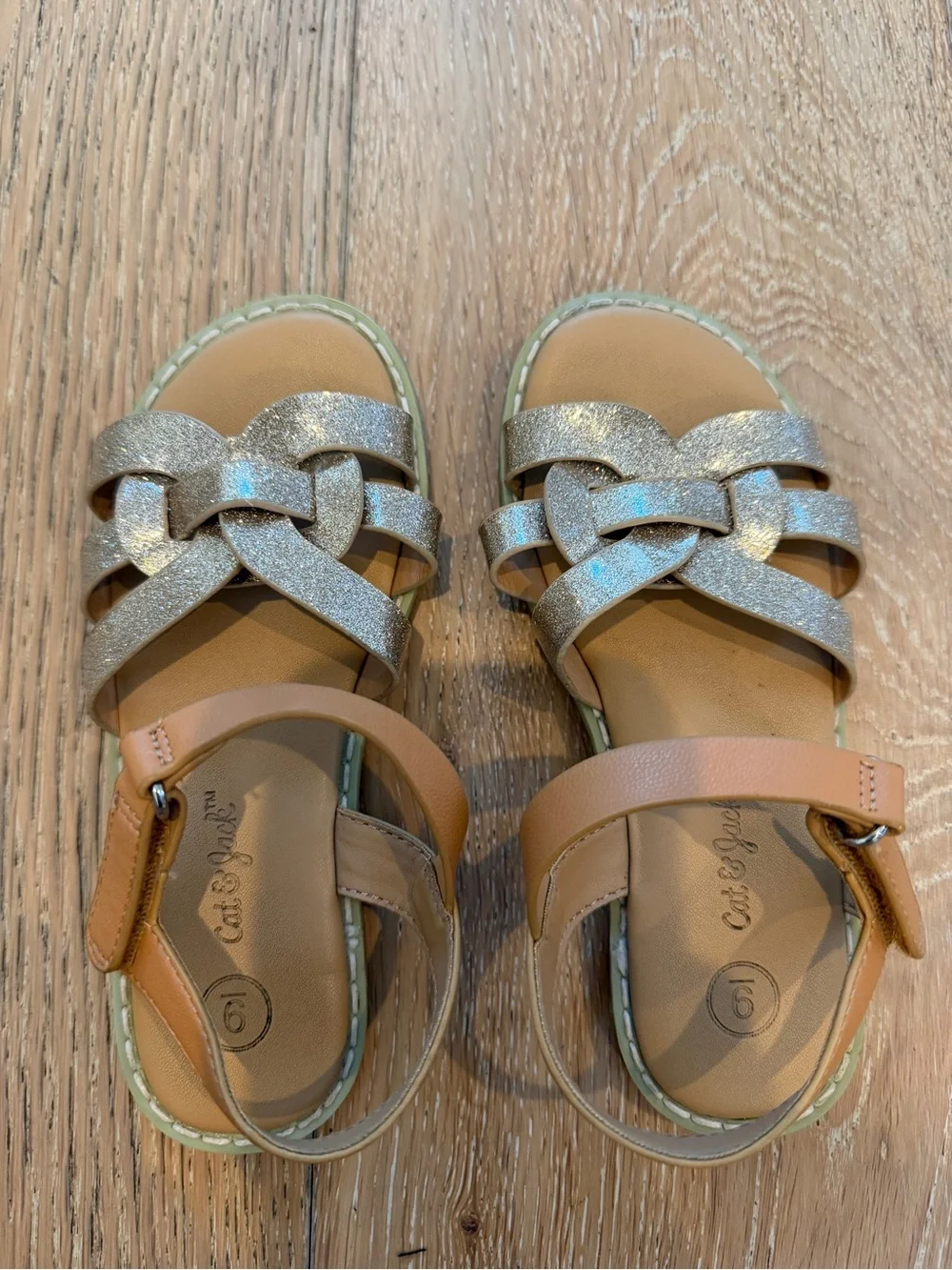 Girls Glittery Size 9 Sandals